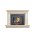 Indoor 14kw cast iron wood burning fireplace modern insert fire place